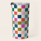 Colorful Checkerboard Travel Mug Gallery Image 3