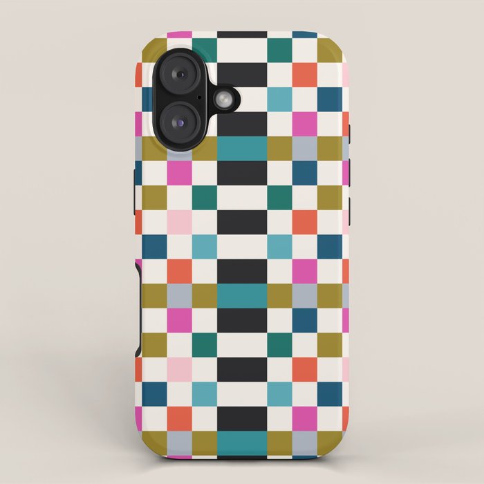 Colorful Checkerboard iPhone Case Gallery Image 1