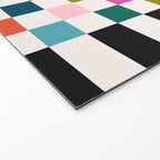 Colorful Checkerboard Welcome Mat Gallery Image 2