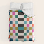 Colorful Checkerboard Duvet Cover Gallery Image 6