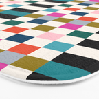 Colorful Checkerboard Bath Mat Gallery Image 3