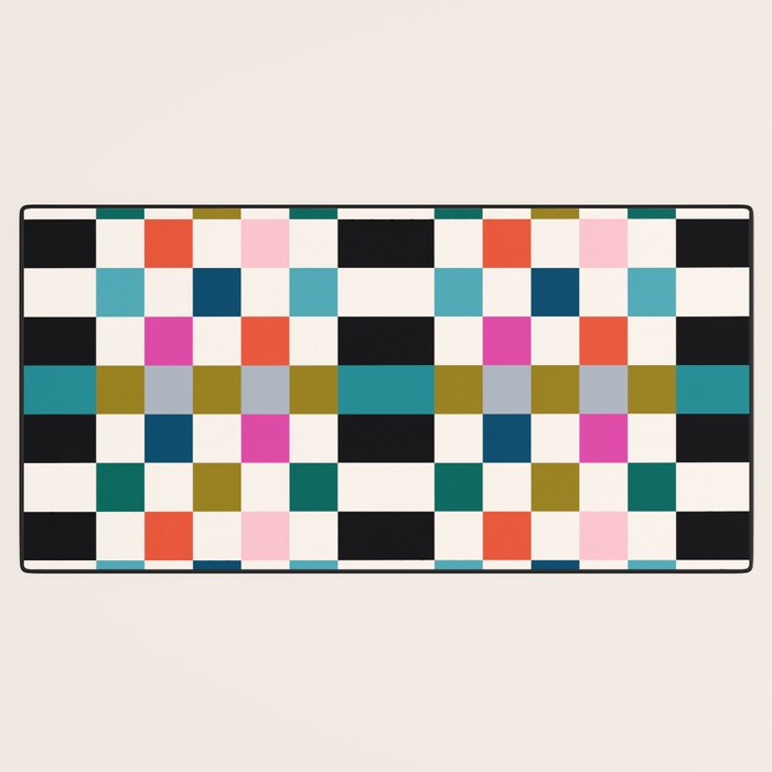 Colorful Checkerboard Desk Mat Gallery Image 3