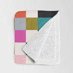Colorful Checkerboard Throw Blanket Gallery Image 3