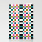 Colorful Checkerboard Stationery Card Gallery Image 2