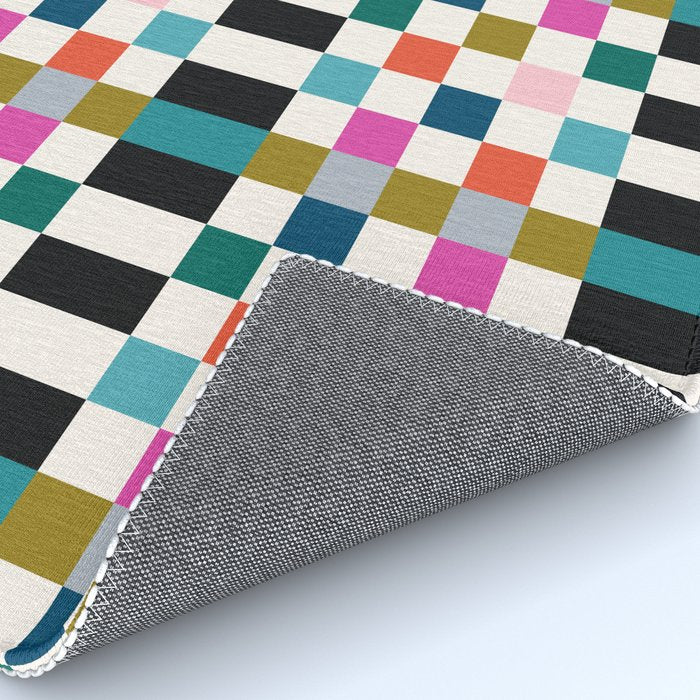 Colorful Checkerboard Rug Gallery Image 4