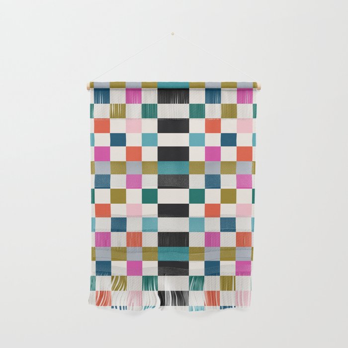 Colorful Checkerboard Wall Hanging Gallery Image 1