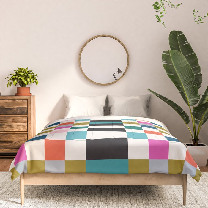 Colorful Checkerboard Comforter Gallery Image 3