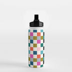 Colorful Checkerboard Water Bottle Gallery Image 2