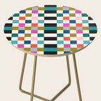 Colorful Checkerboard Side Table Gallery Image 2