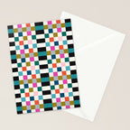 Colorful Checkerboard Stationery Card Gallery Image 2