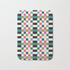 Colorful Checkerboard Bath Mat Gallery Image 1