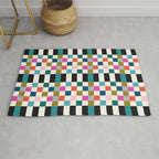 Colorful Checkerboard Rug Gallery Image 1