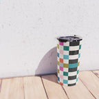 Colorful Checkerboard Travel Mug Gallery Image 4