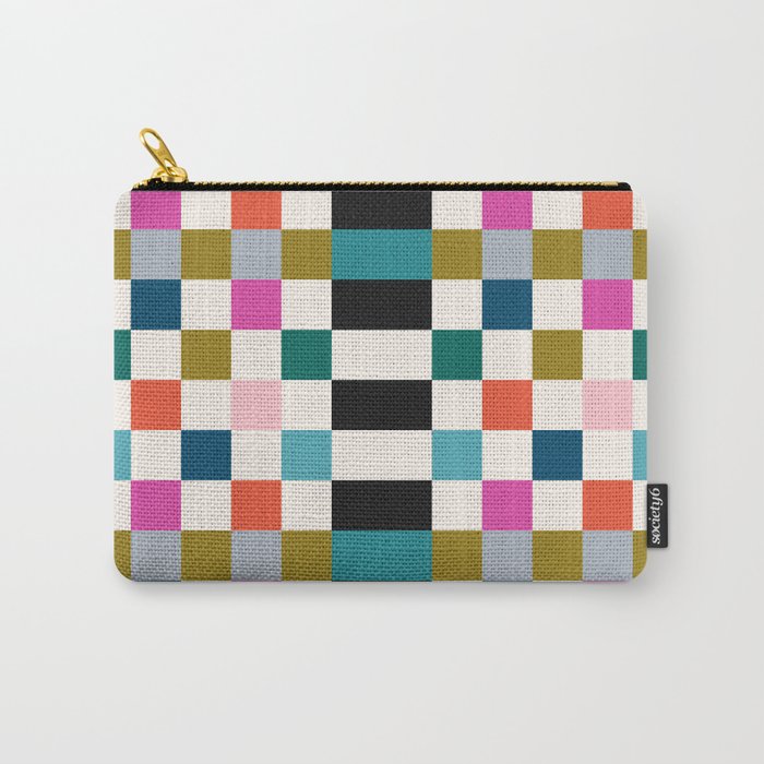 Colorful Checkerboard Carry All Pouch Gallery Image 1