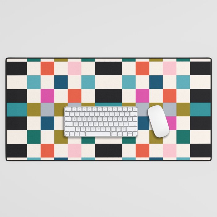 Colorful Checkerboard Desk Mat Gallery Image 1