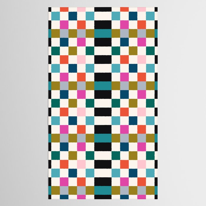 Colorful Checkerboard Tablecloth Gallery Image 2