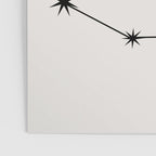 Capricorn Zodiac Star Constellation Line Art White Poster Gallery Image 3