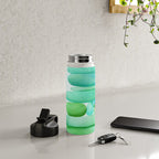 Sea Glass Cairn Watercolor Water Bottle Gallery Image 4