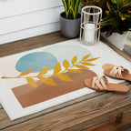 Soft Abstract Shapes 04 Outdoor Rug Gallery Image 2