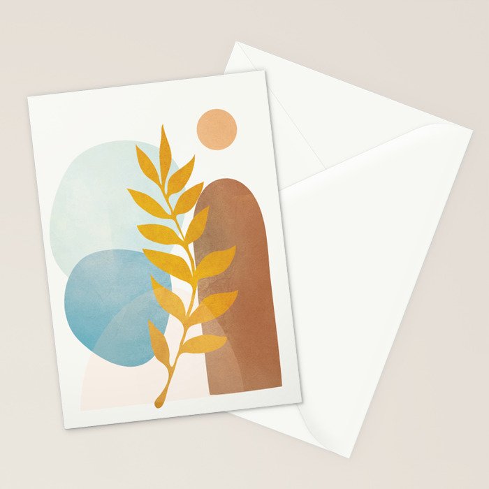 Soft Abstract Shapes 04 Stationery Card Gallery Image 2