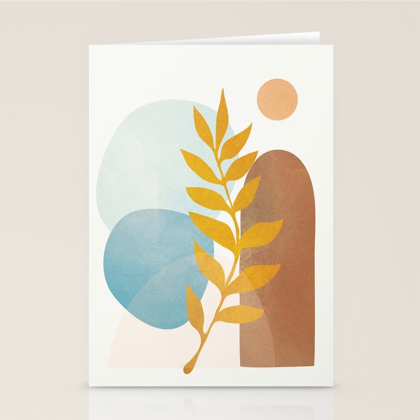 Soft Abstract Shapes 04 Stationery Card Gallery Image 1