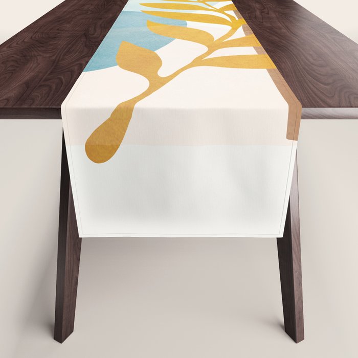 Soft Abstract Shapes 04 Table Runner Gallery Image 1
