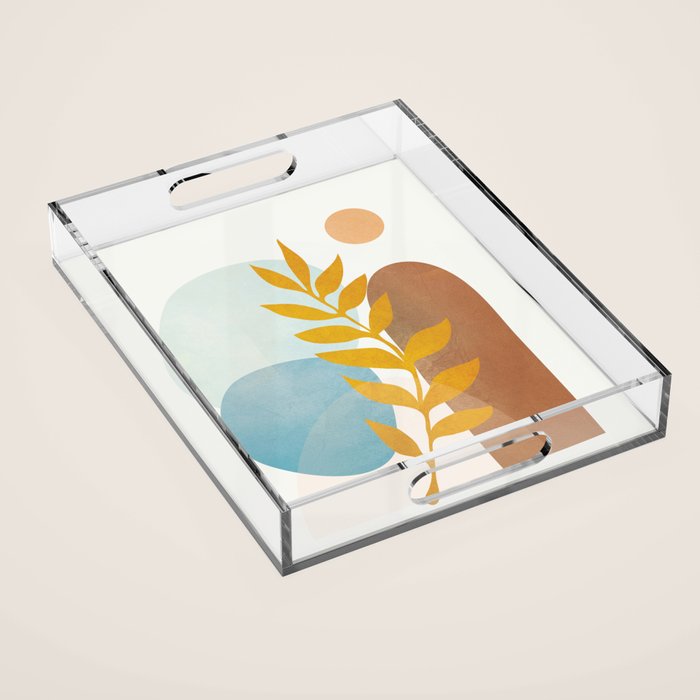 Soft Abstract Shapes 04 Acrylic Tray Gallery Image 1