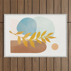 Soft Abstract Shapes 04 Outdoor Rug Gallery Image 1