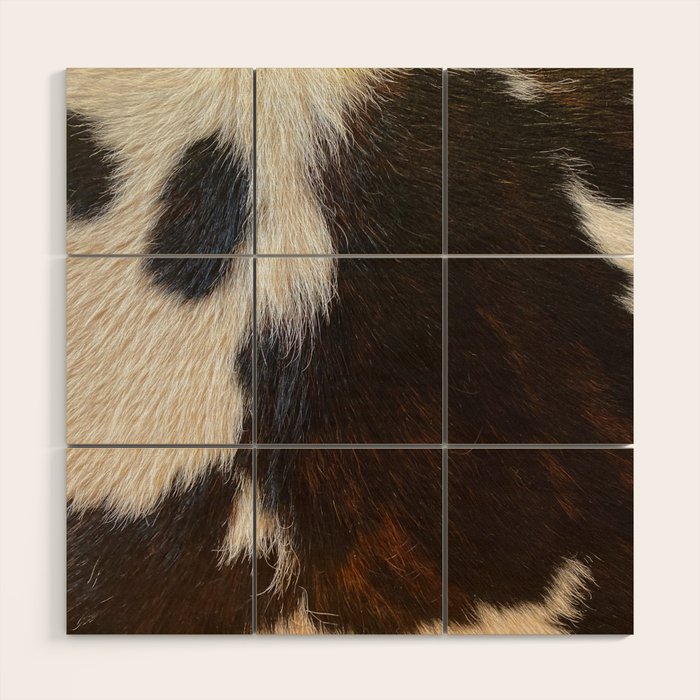 Cowhide Farmhouse Decor  Wood Wall Art Gallery Image 1