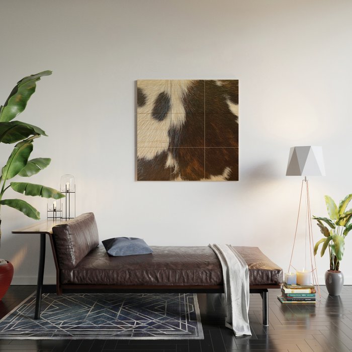 Cowhide Farmhouse Decor  Wood Wall Art Gallery Image 2