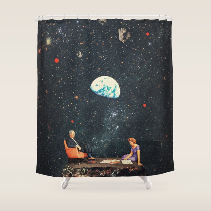 I'm Not going Anywhere Shower Curtain Gallery Image 1