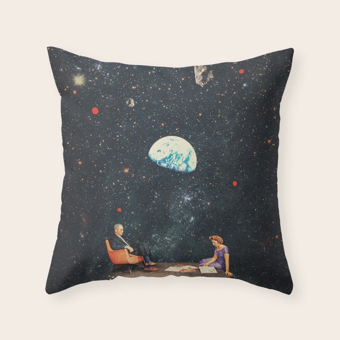 I'm Not going Anywhere Throw Pillow Gallery Image 6