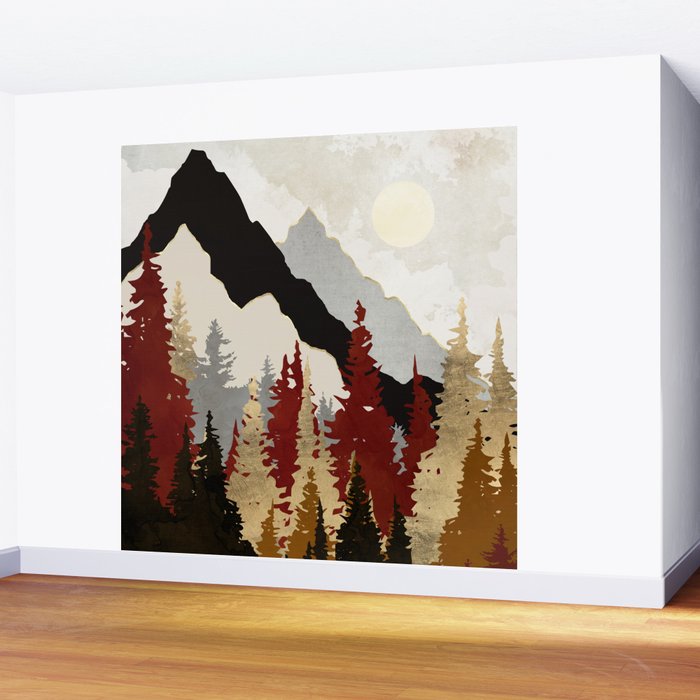 Autumn Trees Wall Mural Gallery Image 2