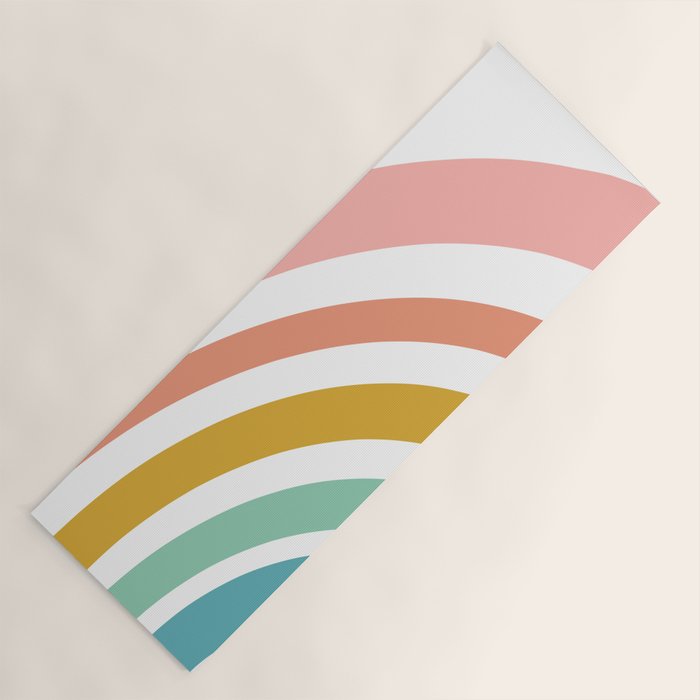 Simple Happy Rainbow Art Yoga Mat Gallery Image 1