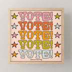Vote Vote Vote Mini Art Print Gallery Image 1