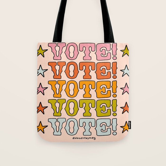 Vote Vote Vote Tote Bag Gallery Image 1