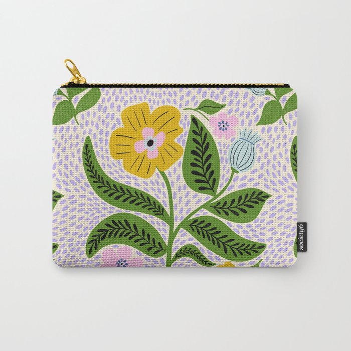 Retro Groovy Flower  Carry All Pouch Gallery Image 1