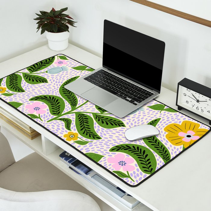 Retro Groovy Flower  Desk Mat Gallery Image 2