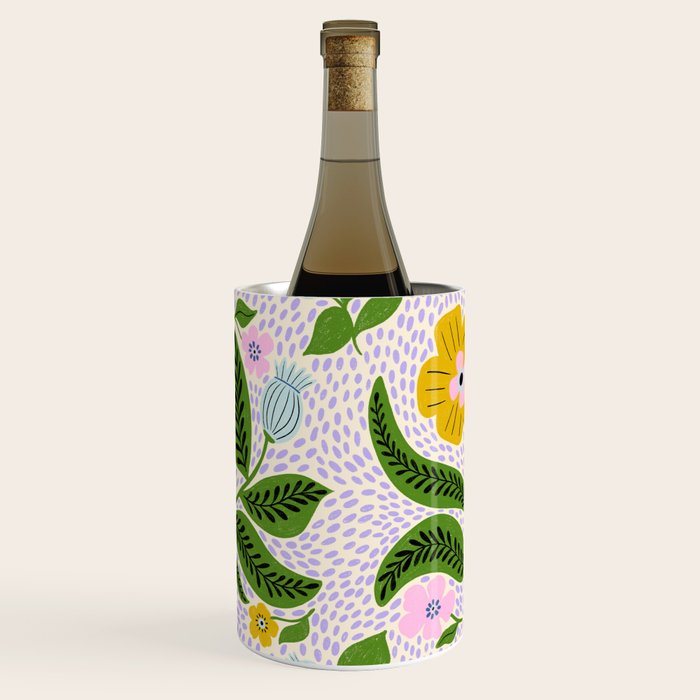 Retro Groovy Flower  Wine Chiller Gallery Image 2