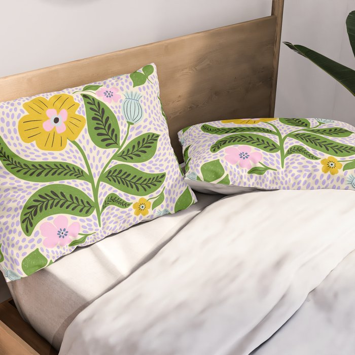 Retro Groovy Flower  Pillow Sham Gallery Image 2