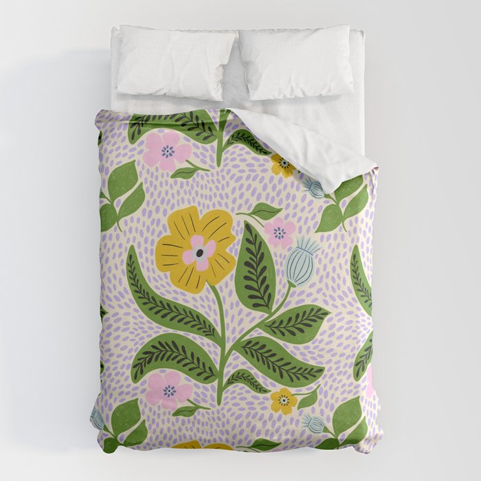 Retro Groovy Flower  Duvet Cover Gallery Image 1