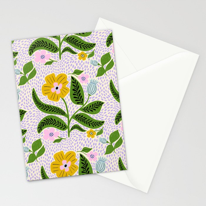 Retro Groovy Flower  Stationery Card Gallery Image 2