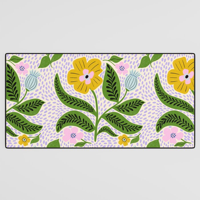 Retro Groovy Flower  Desk Mat Gallery Image 3