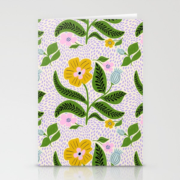 Retro Groovy Flower  Stationery Card Gallery Image 2