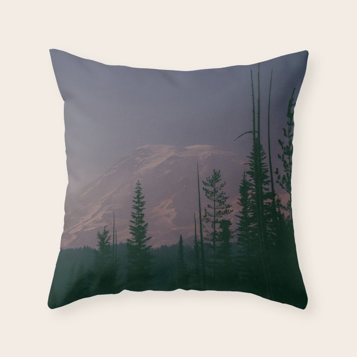 Mt Rainier Dreams Throw Pillow Gallery Image 1
