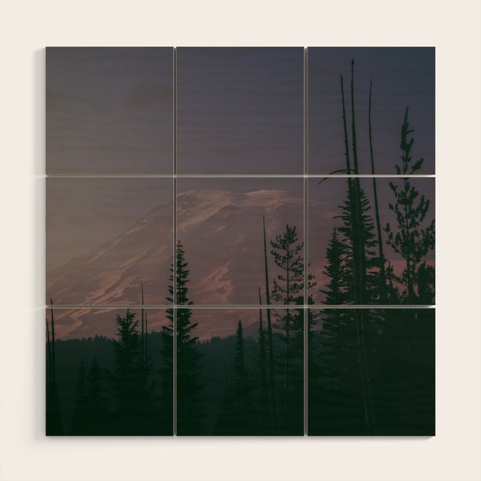 Mt Rainier Dreams Wood Wall Art Gallery Image 1