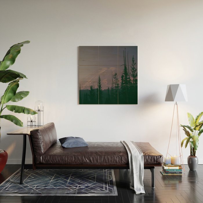 Mt Rainier Dreams Wood Wall Art Gallery Image 2