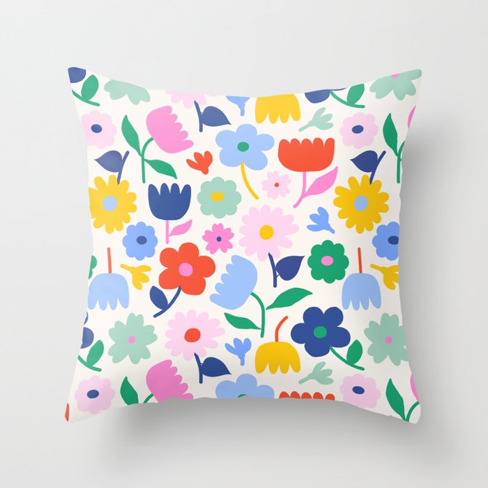 Floral Medley - Spring Throw Pillow Gallery Image 6
