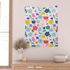 Floral Medley - Spring Wall Tapestry Gallery Image 2