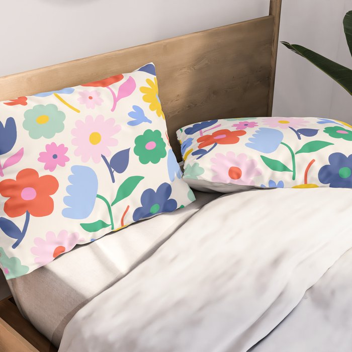 Floral Medley - Spring Pillow Sham Gallery Image 2